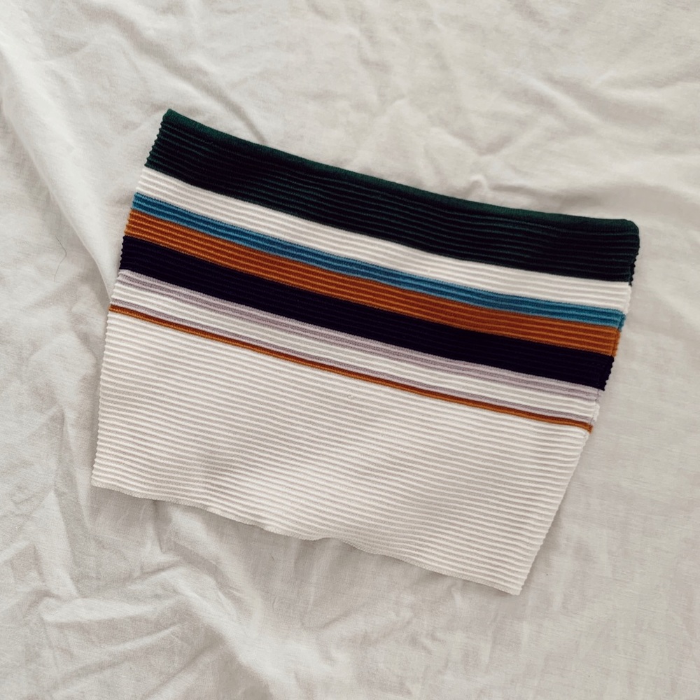 LA Hearts Stripped Crop Top